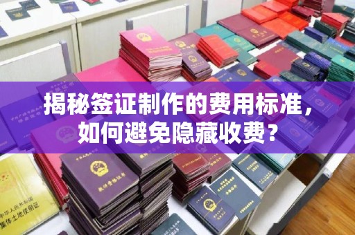 高陵揭秘签证制作的费用标准，如何避免隐藏收费？
