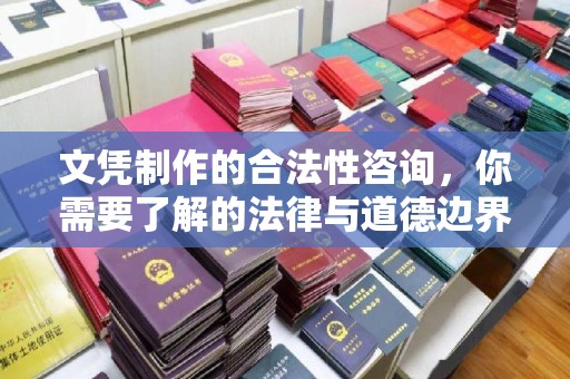 高陵文凭制作的合法性咨询，你需要了解的法律与道德边界