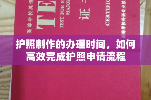 高陵护照制作的办理时间，如何高效完成护照申请流程