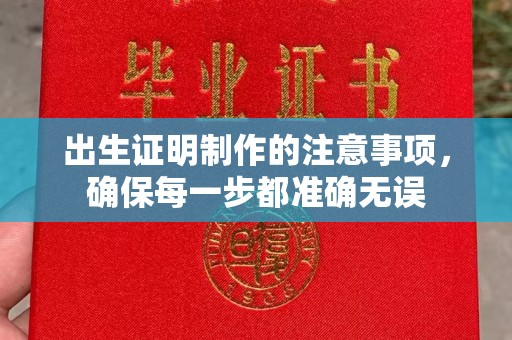 高陵出生证明制作的注意事项，确保每一步都准确无误