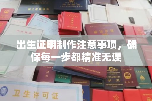 高陵出生证明制作注意事项，确保每一步都精准无误