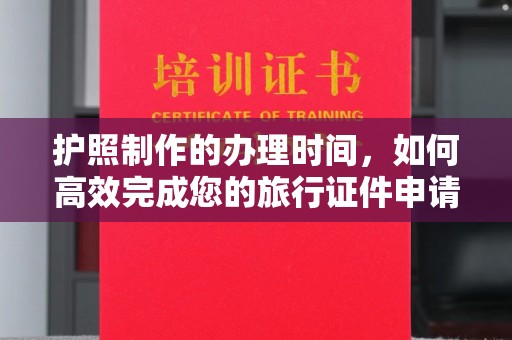 高陵护照制作的办理时间，如何高效完成您的旅行证件申请