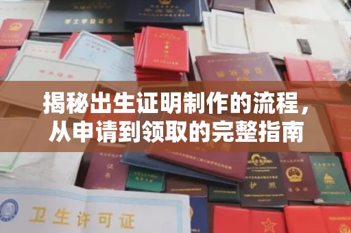 高陵揭秘出生证明制作的流程，从申请到领取的完整指南